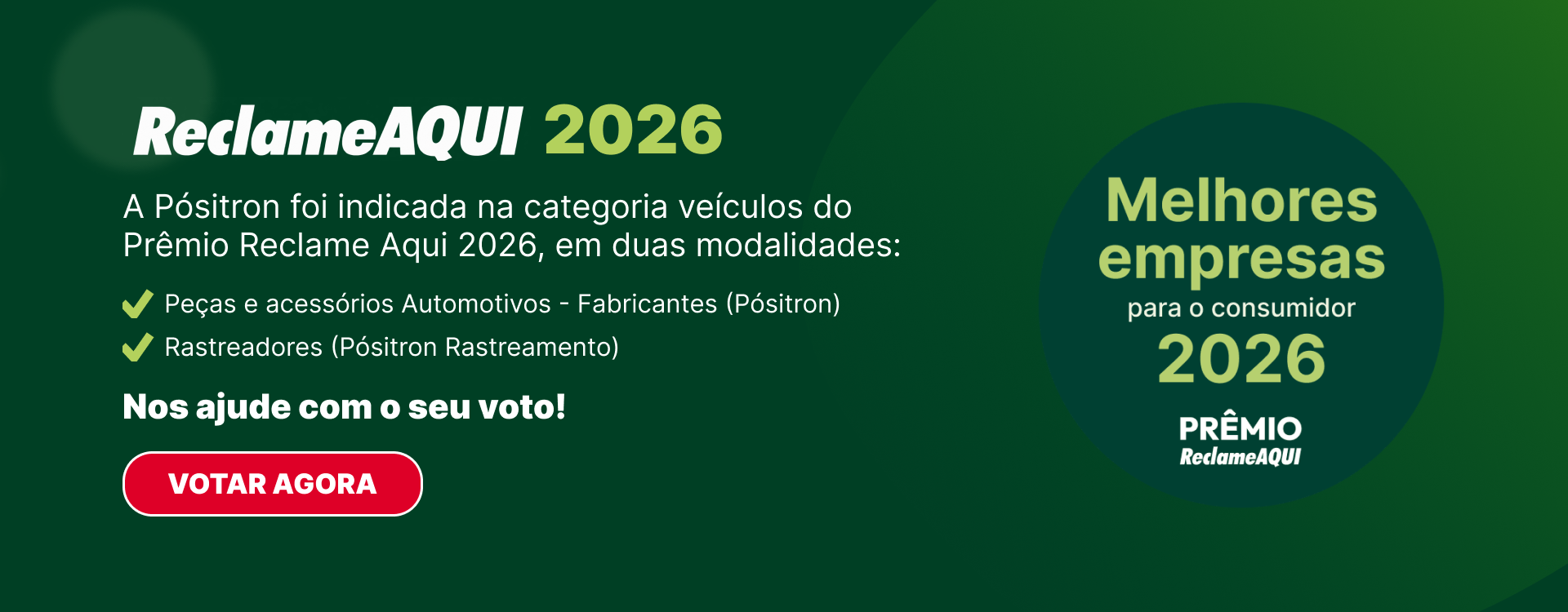 Votação Prêmio Reclame Aqui 2026